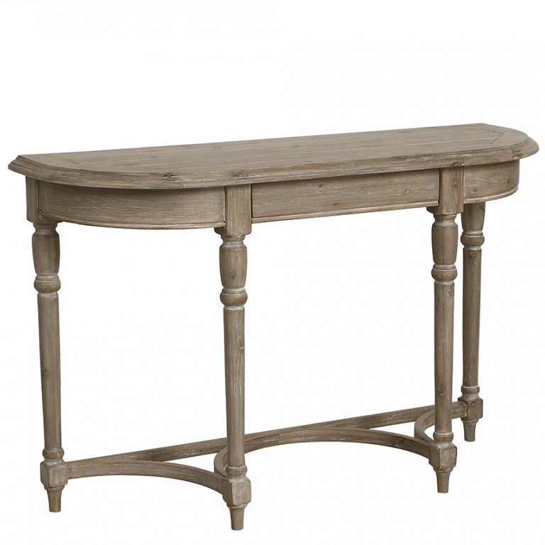 CONSOLE 1 TIROIR EN ACACIA MASSIF CHENONCEAU A427