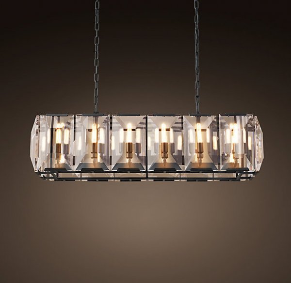 Люстра RH Harlow Crystal Square Chandelier 10