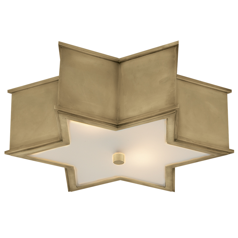 Потолочный светильник Звезда Sophia Flush Mount Brass designed by ALEXA HAMPTON