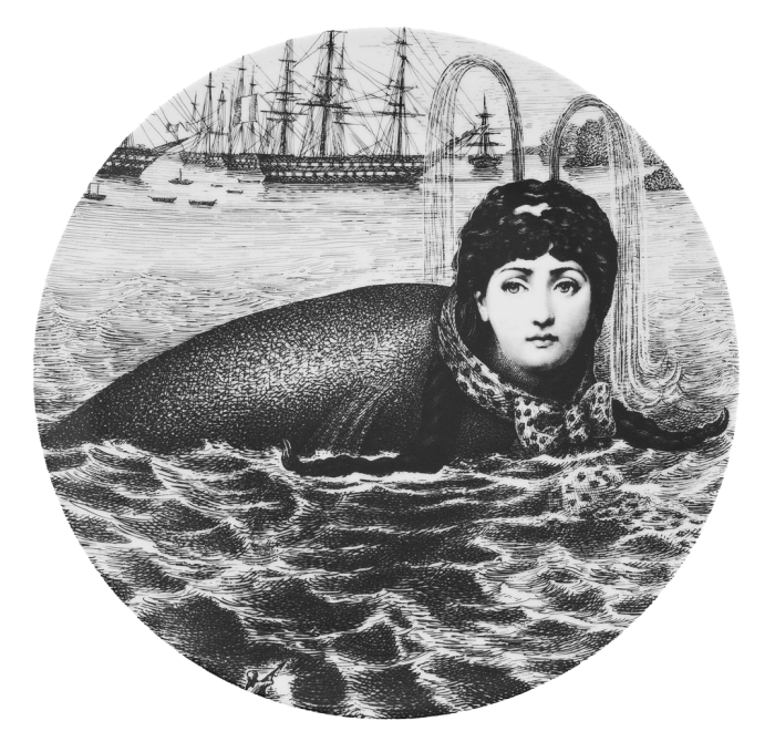 Декоративная тарелка Fornasetti 30.CR.BW.R01-195 designed by Piero Fornasetti