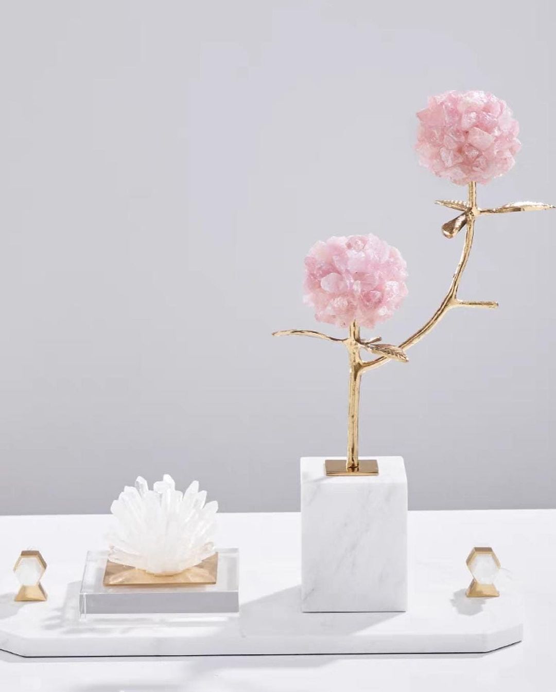 Статуэтка Цветок Double Quartz Flower