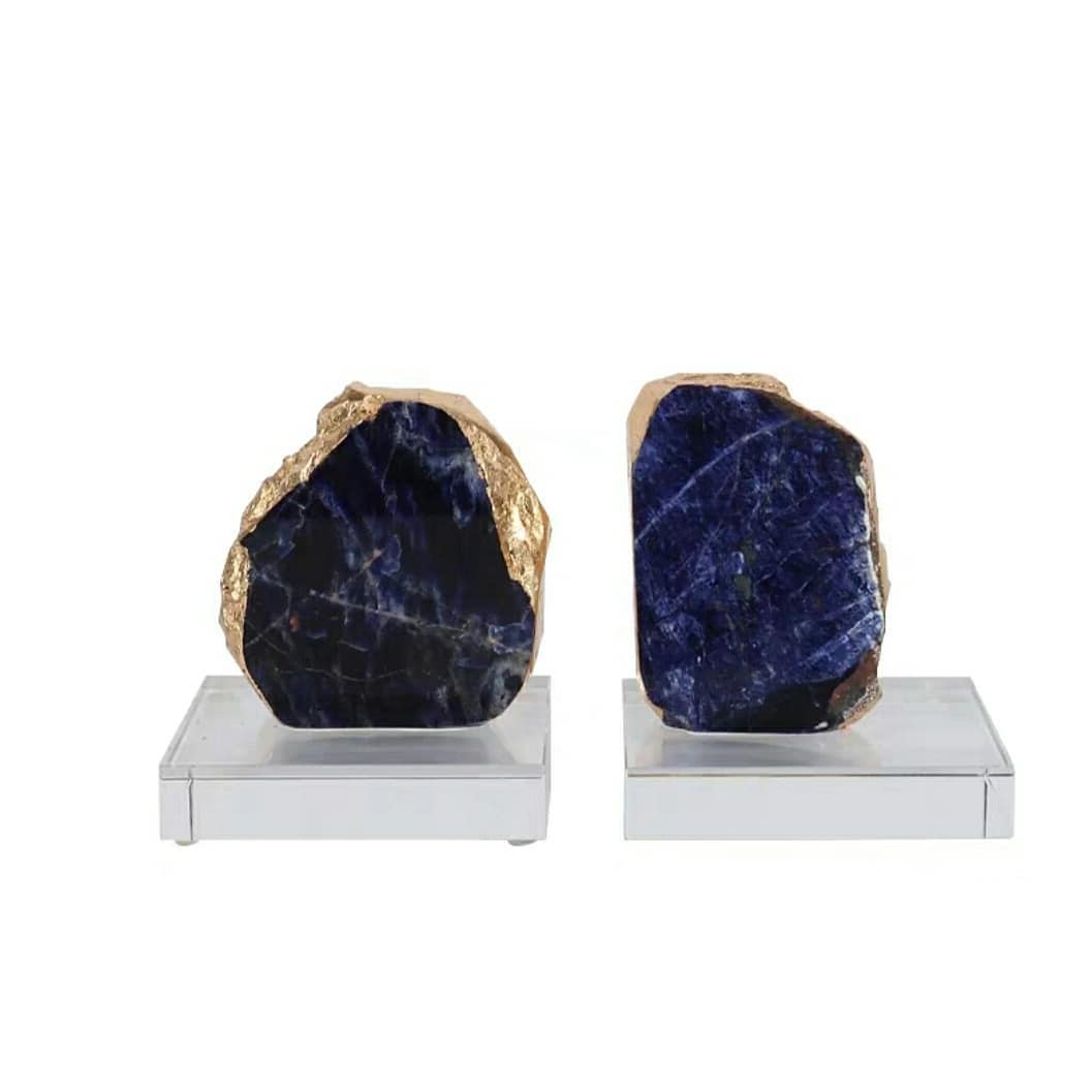 Статуэтка Содалит в золотой глазури на подставке - держатели для книг