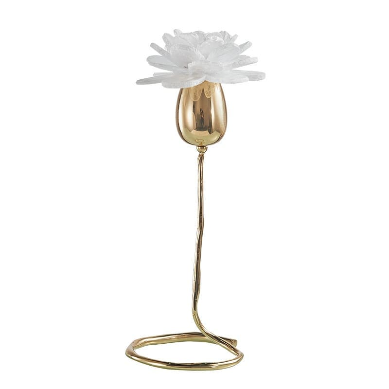 Статуэтка Полная чаша цветка на стебле из латуни M