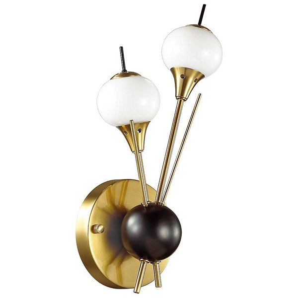 Бра White Glass Globes Sputnik Wall Lamp in 70