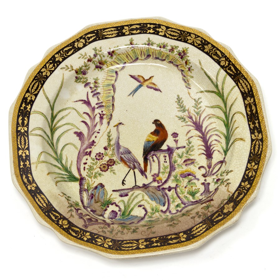 Тарелка настенная Heron and Parrot