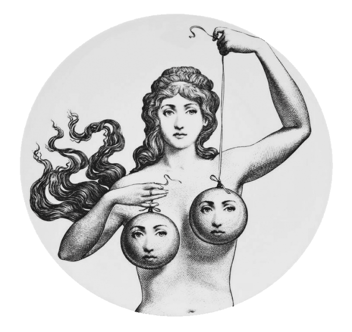 Декоративная тарелка Fornasetti 001 designed by Piero Fornasetti