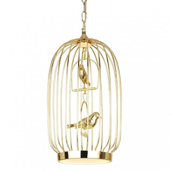 Люстра Birdcage Chandelier Two Gold