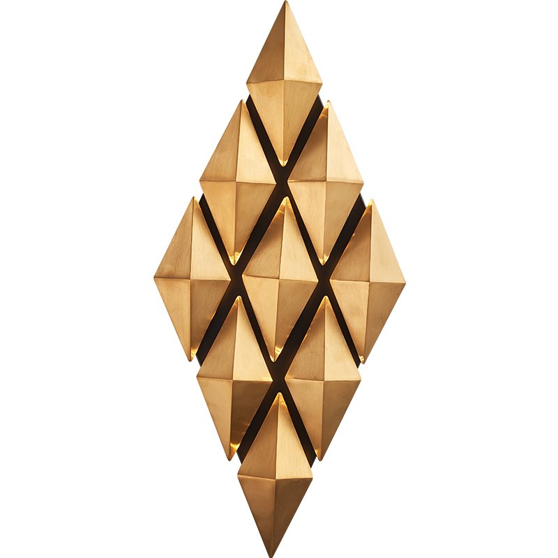 Бра Honeycomb Gold lozenges Wall Lamp