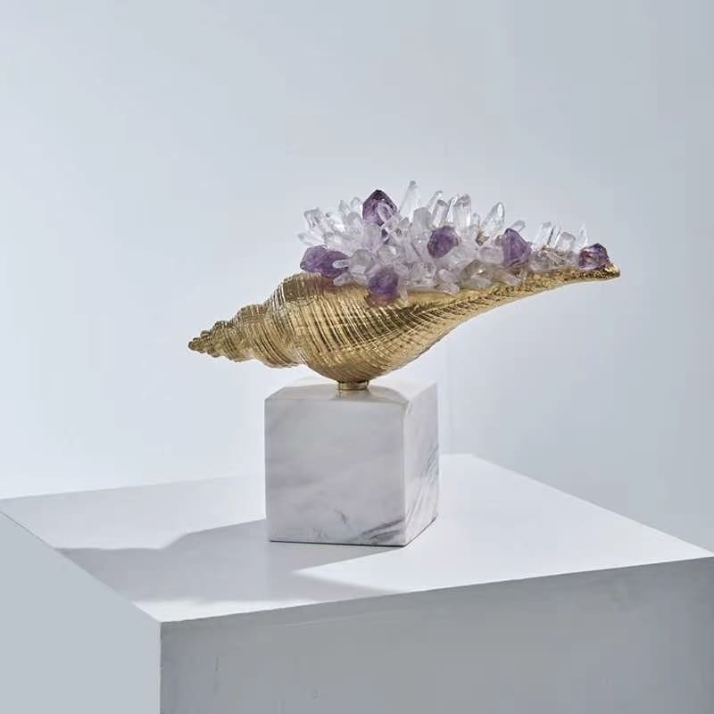 Статуэтка Раковина из латуни