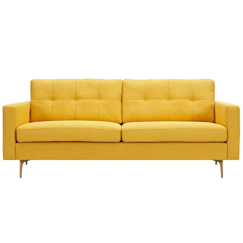 Диван Papaya Yellow Greta Sofa Диван желтая шерсть