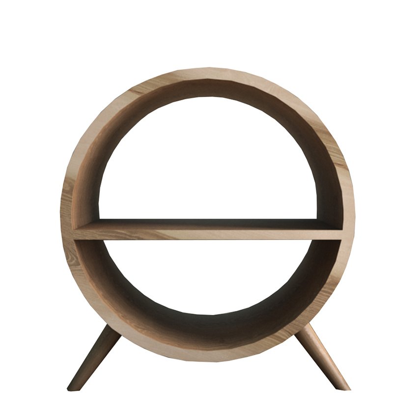 Тумба Ellipse круглая с полкой