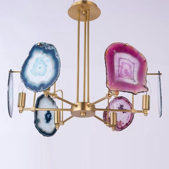 Люстра GALLERY 6 LIGHT CHANDELIER multi Color AGATE