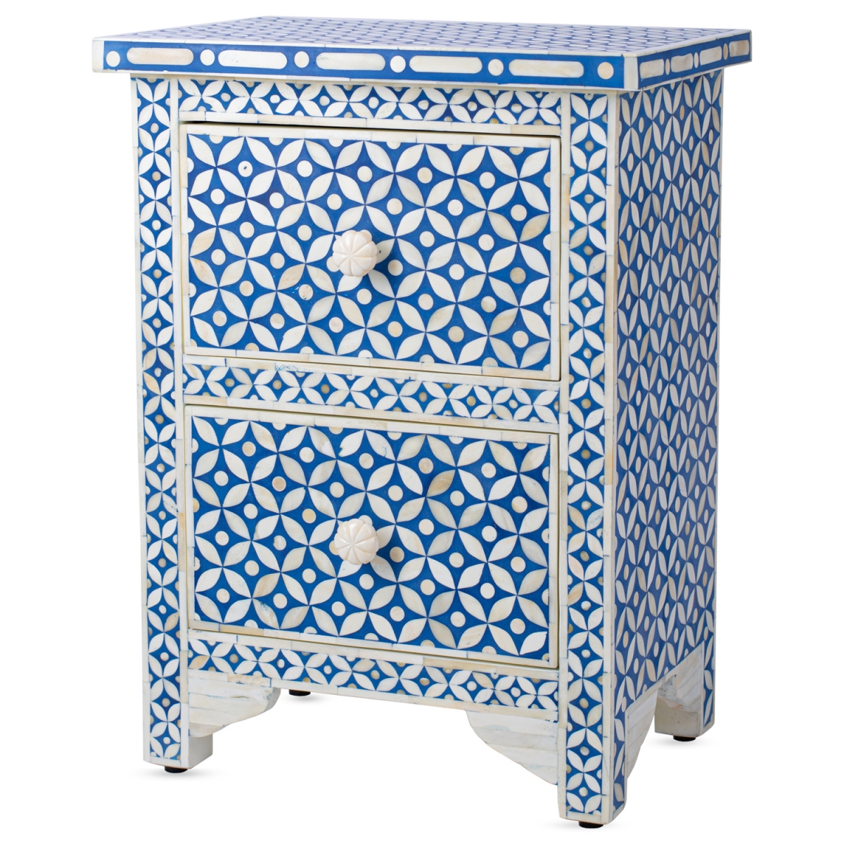 Тумба Neela Bone Inlay Two-drawer Chest