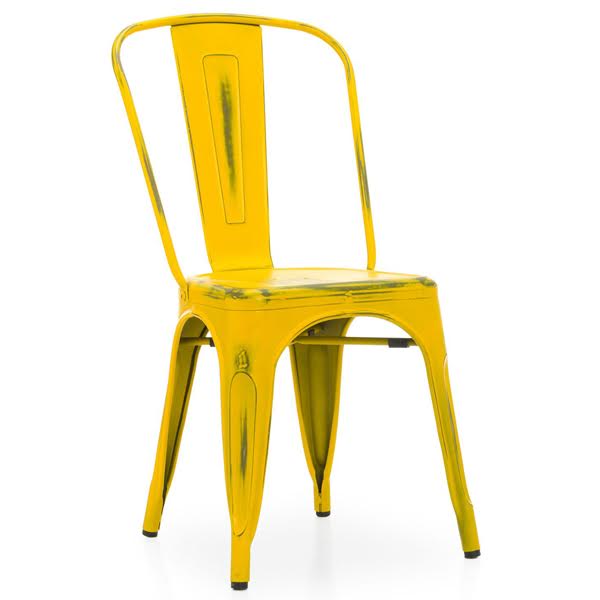 Кухонный стул Tolix Chair Vintage Yellow designed by Xavier Pauchard in 1934