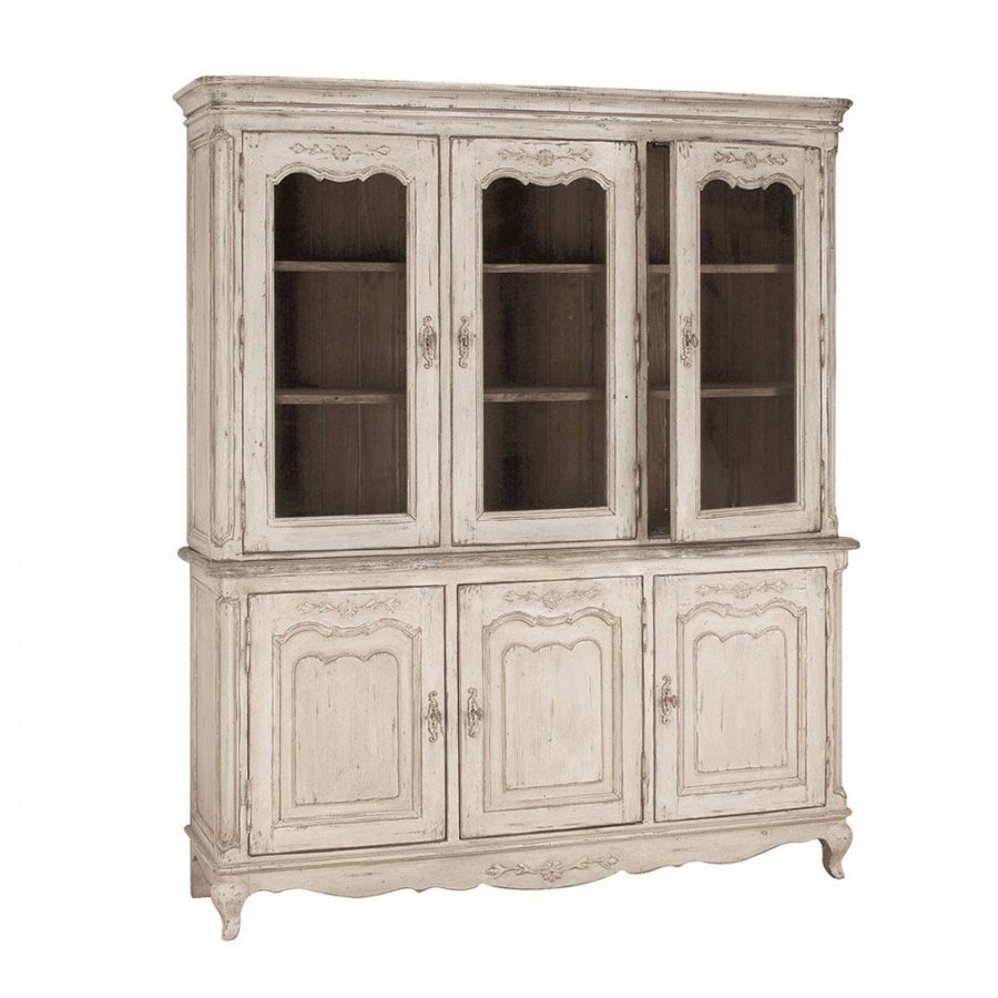 Буфет Provence BUFFET VAISSELIER 3 PORTES VITREES EN PIN CHATEAU DQZ1