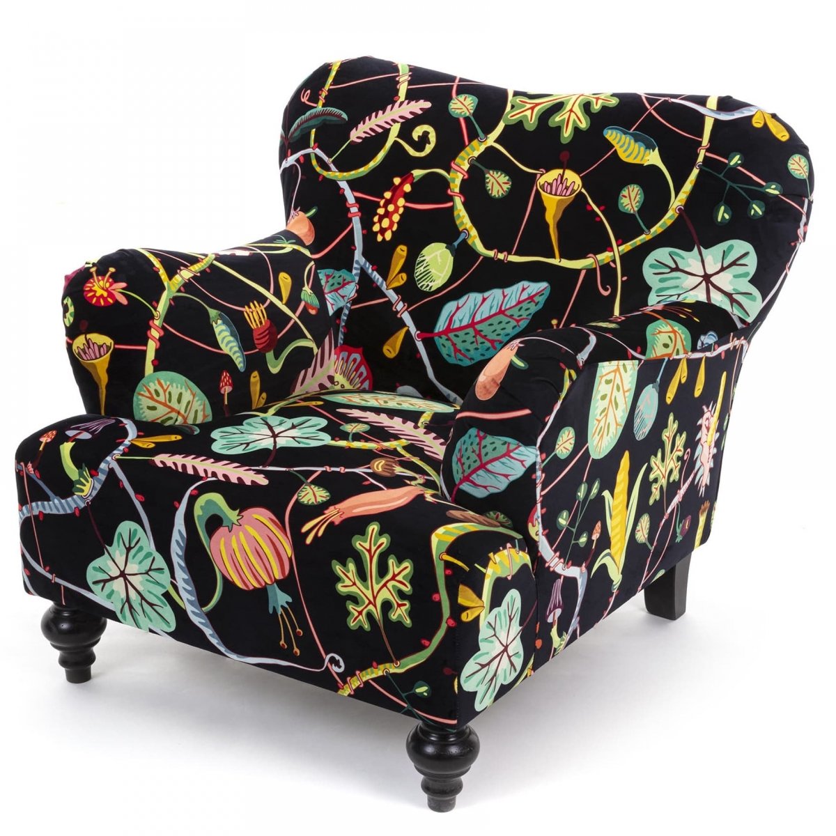 Кресло Seletti Armchair Botanical diva black
