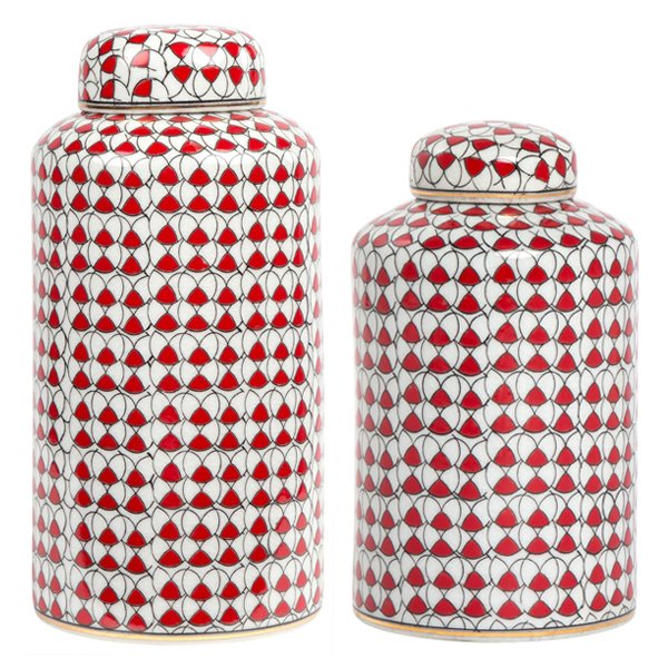 Декоративный сосуд Red ornament