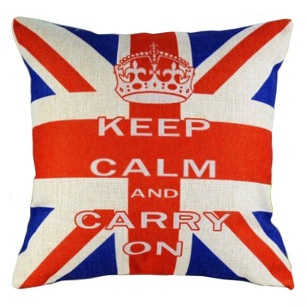 Декоративная подушка Keep Calm and Carry On