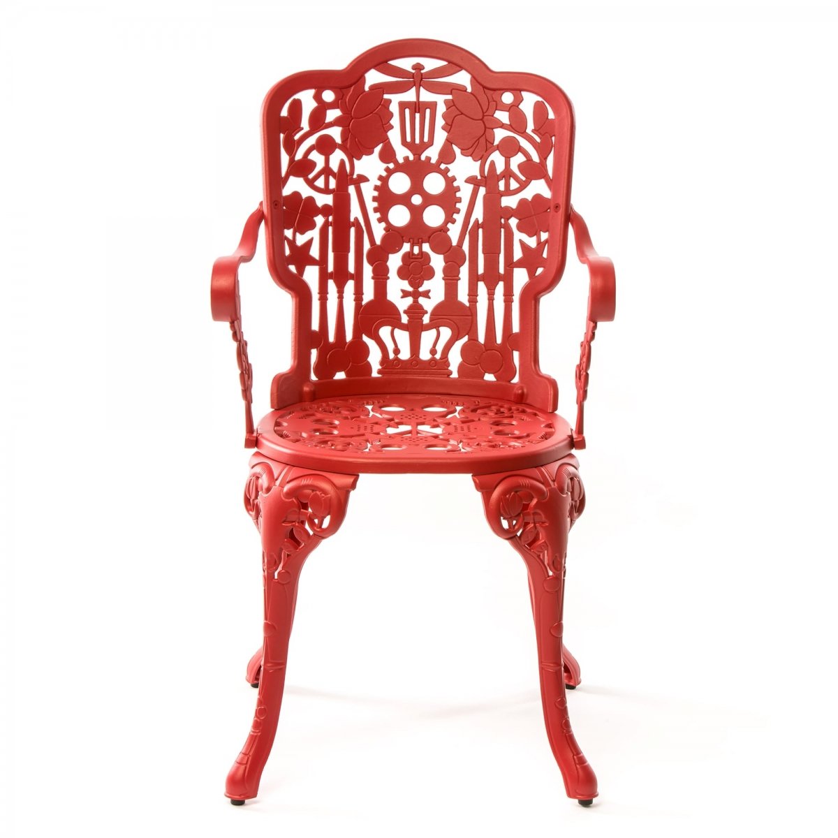 Стул Seletti Industry Collection ALUMINIUM ARMCHAIR – RED