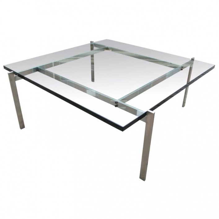 Журнальный стол PK61 Glass designed by Poul Kjaerholm in 1955