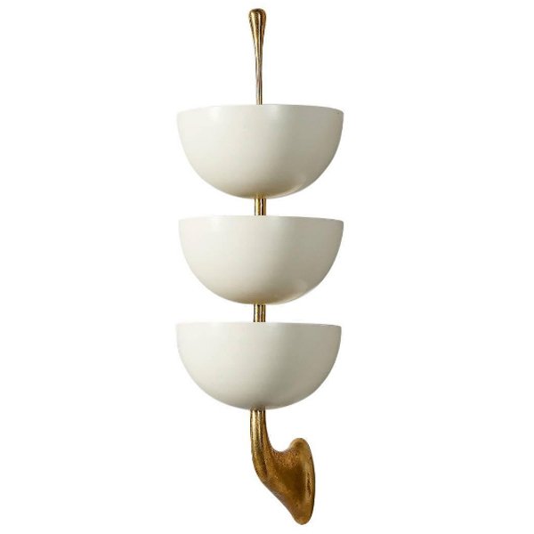 Бра Stilnovo Rare Pair of Stamped Sconces 		  in 1952