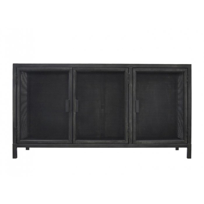 Буфет Industrial Loft Dark Metal 3 Door Beto Cabinet