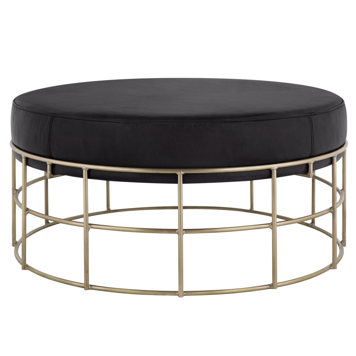 Пуф Cage Rods Gold 80