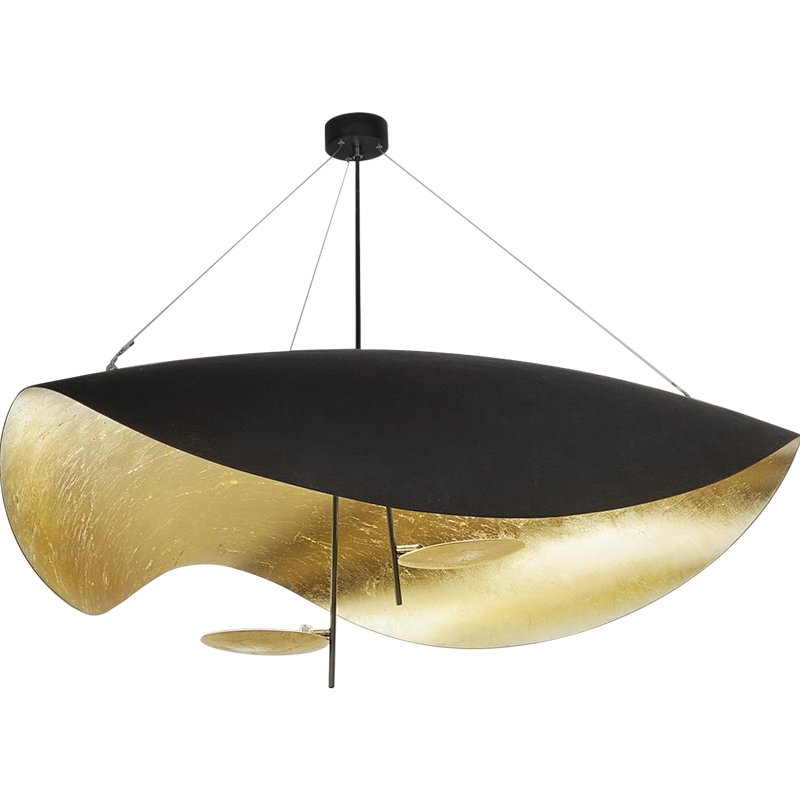 Подвесной светильник CATELLANI & SMITH LEDERAM MANTA S2 PENDANT Black + Gold