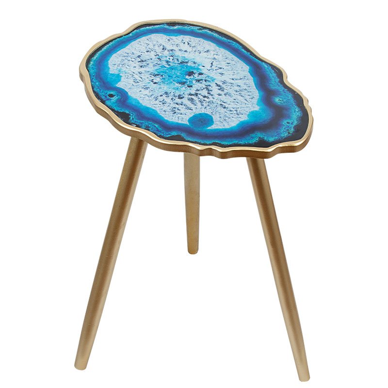 Кофейный стол Imitation Agate Blue