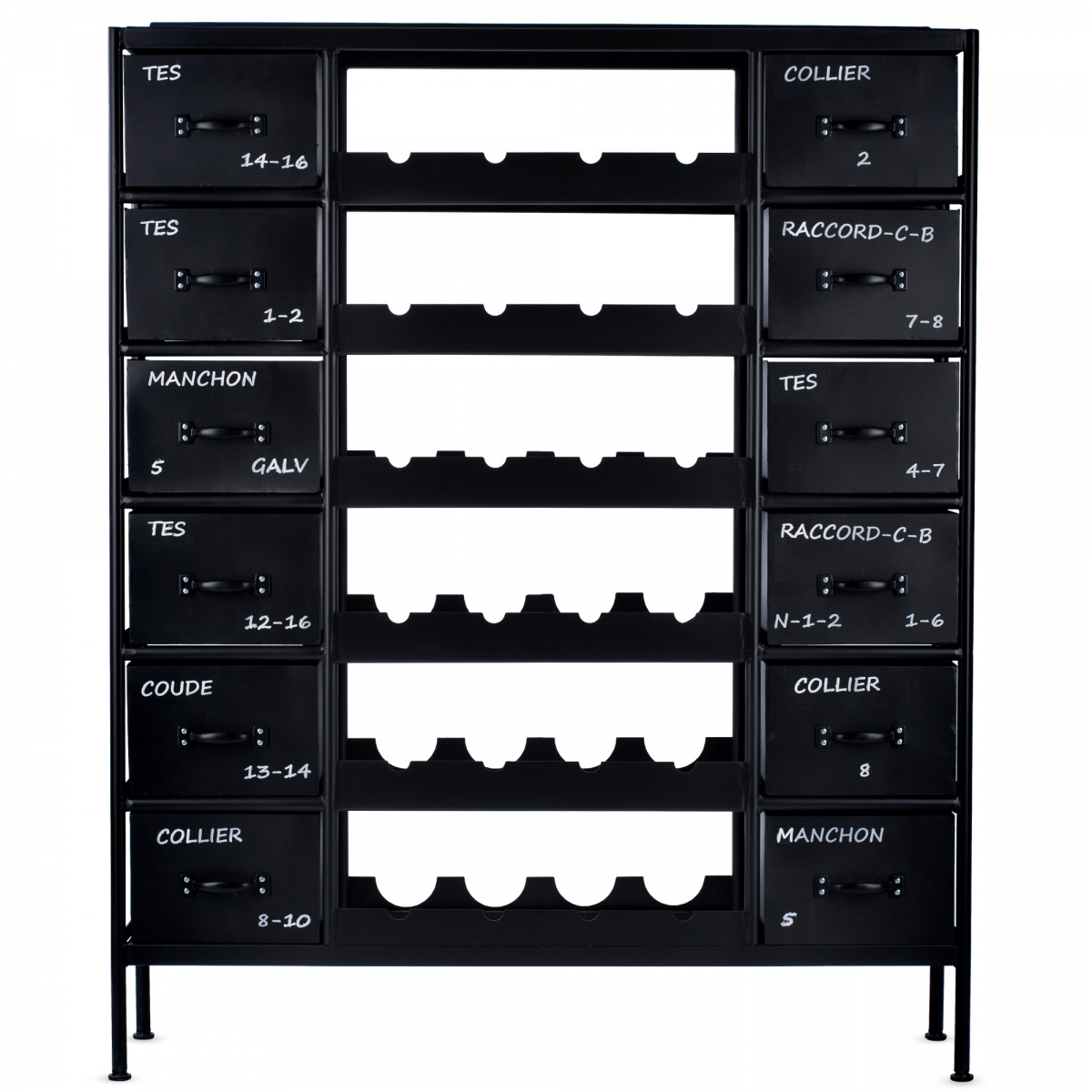 Винный стеллаж RADAGAST IRON WINE CHEST BLACK