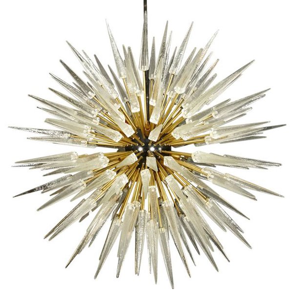 Murano Spike  Sputnik Rock Chandelier 		  in 1975