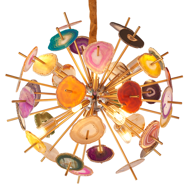 Люстра Agate Burst Chandelier Multicolor