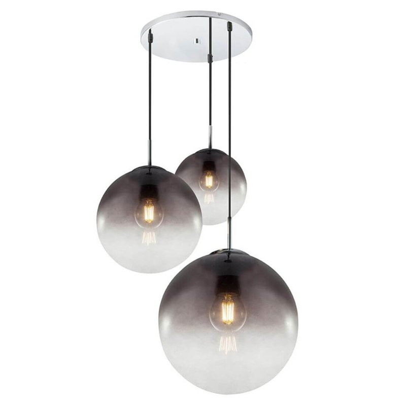 Люстра Ball Sunrise Pendant lamp smok 3 плафона designed by Tom Dixon