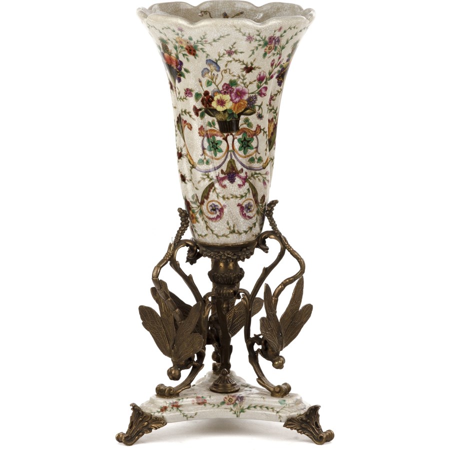Фарфоровая ваза Bud on Bronze Legs