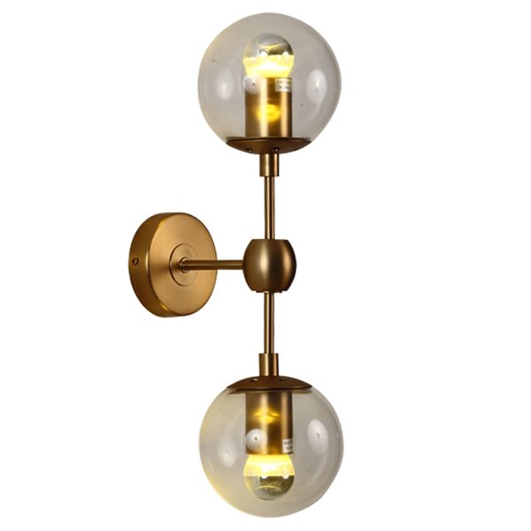Бра Modo Sconce 2 Globes Gold  designed by Jason Miller