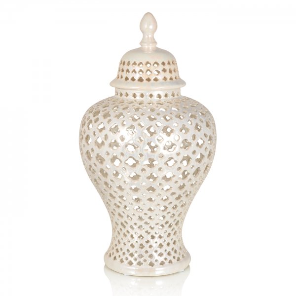 Ваза c крышкой Pearl Weave