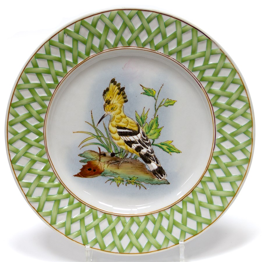 Тарелка настенная Crested Bird