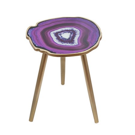 Кофейный стол Imitation Agate Fuchsia