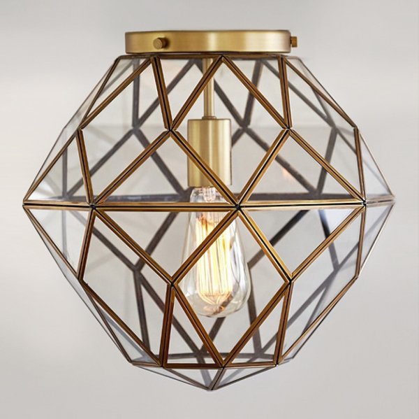 Потолочный светильник Glass & Metal Mount