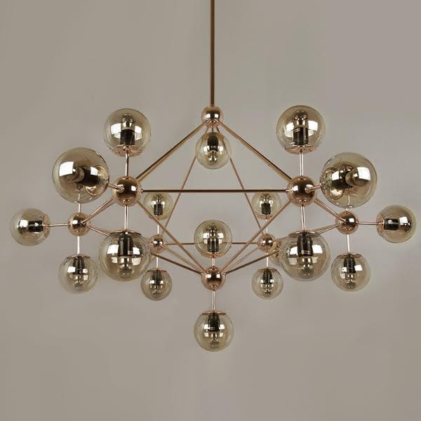 Люстра Modo Chandelier Gold designed by Jason Miller