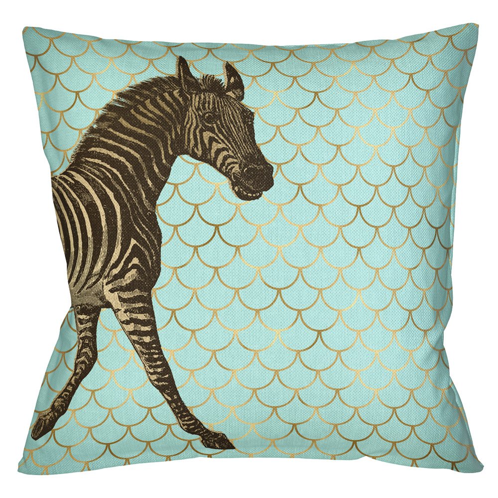 Подушка Safari light blue zebra