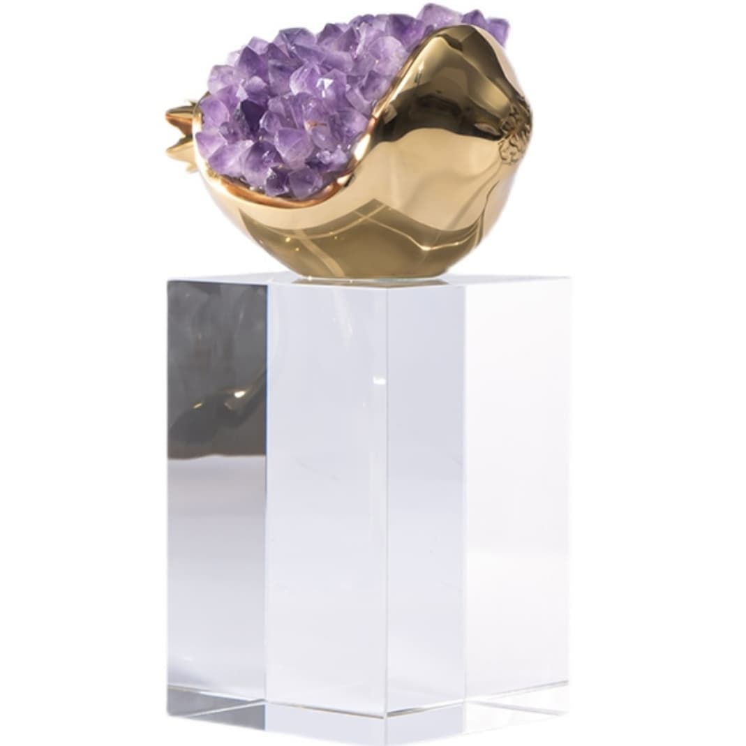 Гранаты из латуни с аметистами M