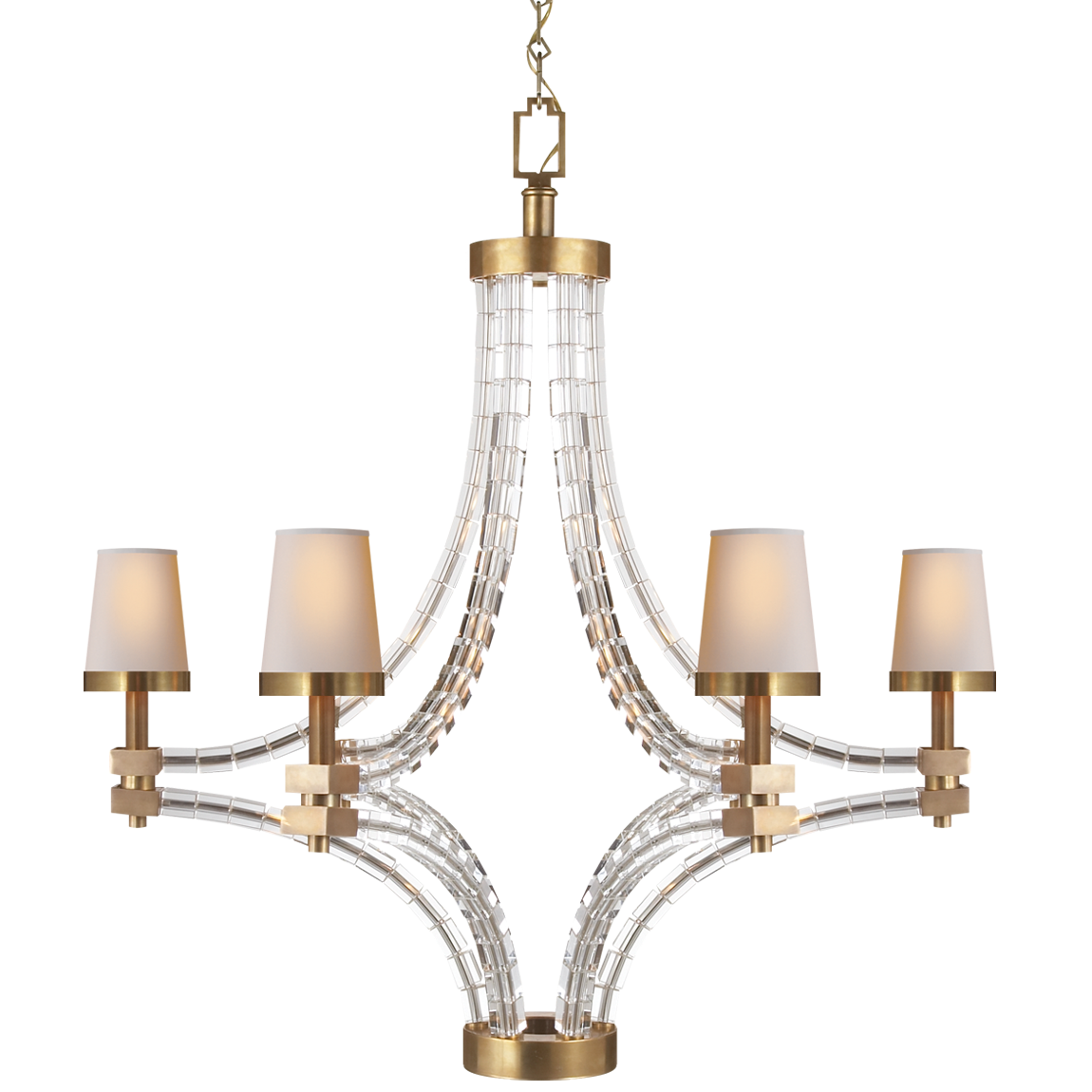 Люстра Crystal Cube Large Chandelier Visual Comfort