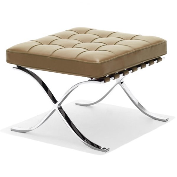 Оттоманка Barcelona designed by Ludwig Mies van der Rohe in 1953