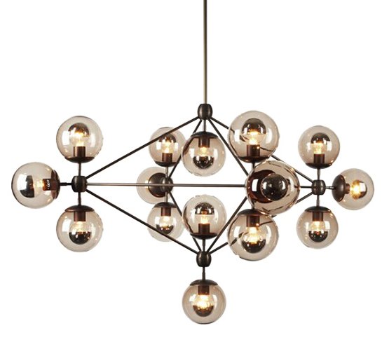 Люстра Modo Chandelier 15 Globes designed by Jason Miller