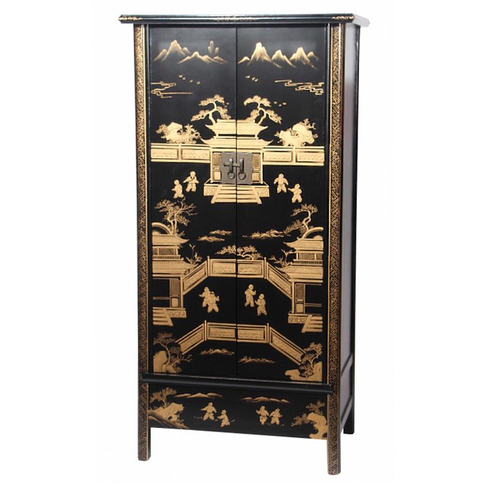 Китайский шкаф Black Gold Cabinet