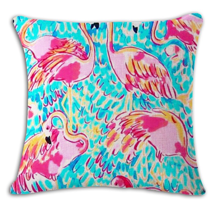 Декоративная подушка Pink & Turquoise