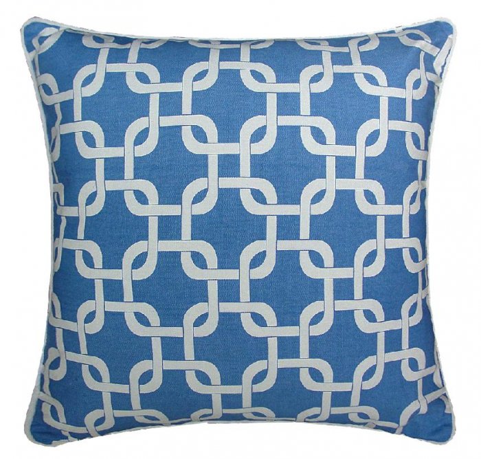 Подушка Синий орнамент