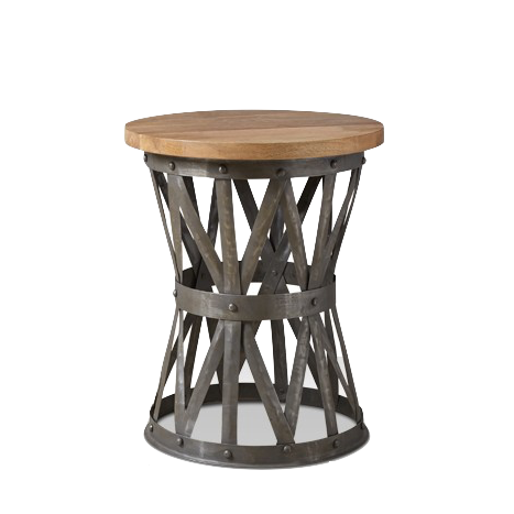 Журнальный стол Industrial Rust Barrel 40 Table