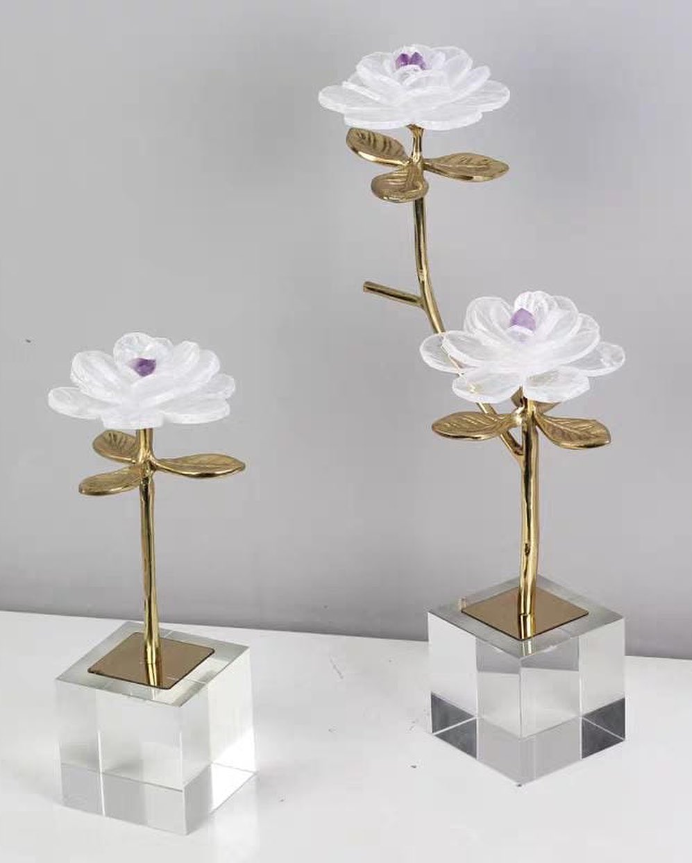 Статуэтка Цветок Double Crystal Flower